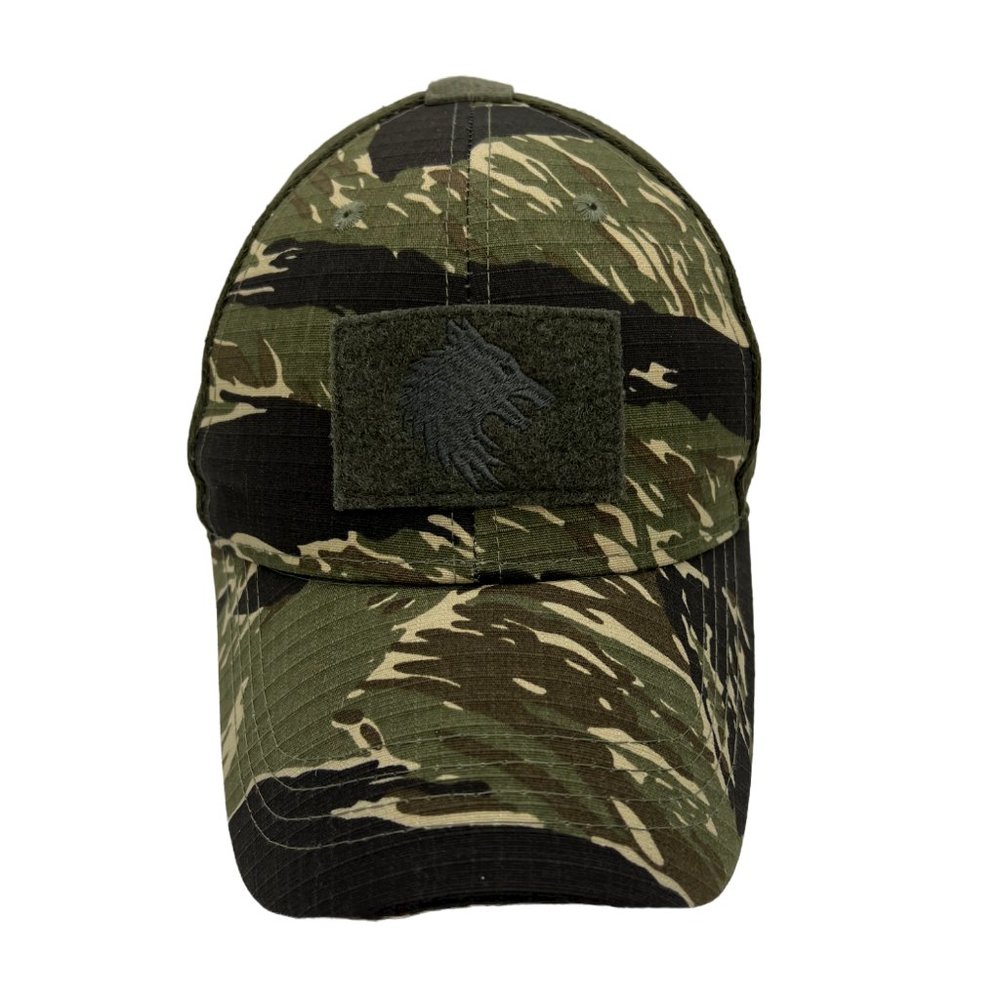 FIELDCRAFT Adjustable Tactical MACV-SOG Trucker Hat - Tiger Stripe Camo